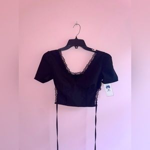 Black Crop Top